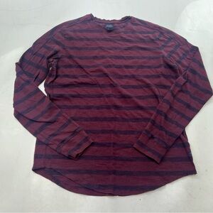 Good Man Brand women’s purple striped long sleeve shirt M L124-26